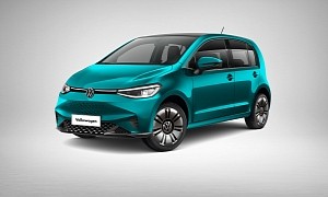Volkswagen e-up! City Car Reimagined With ID.3 Front Fascia, T-Cross Taillights