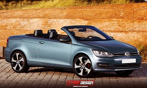 Volkswagen Eos Facelift Rendered Front & Back