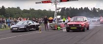 Volkswagen Golf Mk2 from Anti-Lag Hell Humiliates Audi R8 in a Drag Race