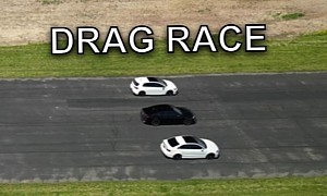 Volkswagen Golf R Drag Races Audi RS 3 and S5, It's Over in 11.4 Seconds