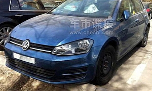 Volkswagen Golf VII Spotted Testing in China