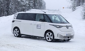 Volkswagen ID. Buzz LWB Spied Near the Arctic Circle, U.S. Version Coming 2024