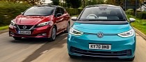 Volkswagen ID.3 Takes on Nissan Leaf in EV Hatchback Comparison