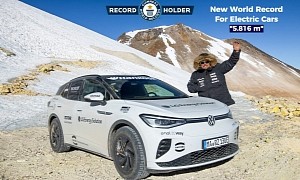 Volkswagen ID.4 GTX Conquers Volcano With Tech From Tenneco, It's a New World Record