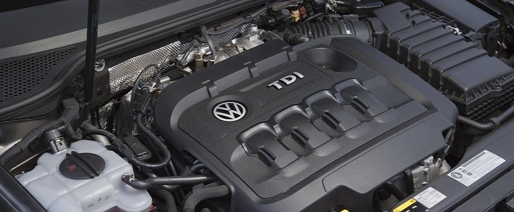 VW TDI engine bay