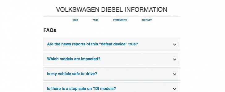 Volkswagen Launches Website to Answer Frequently Asked Questions about TDI Diesel Engines