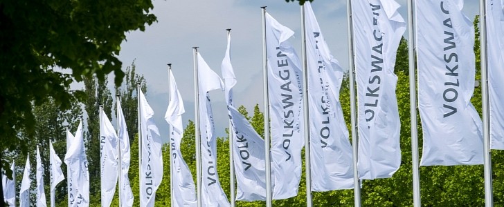 Volkswagen-branded flags