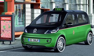 Volkswagen Presents All-Electric Taxi in Hannover