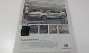 Volkswagen Presents Talking Newspaper Ad