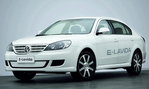 Volkswagen Presents the E-Lavida Concept Car in Beijing