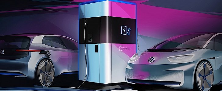 Volkswagen mobile fast charging station