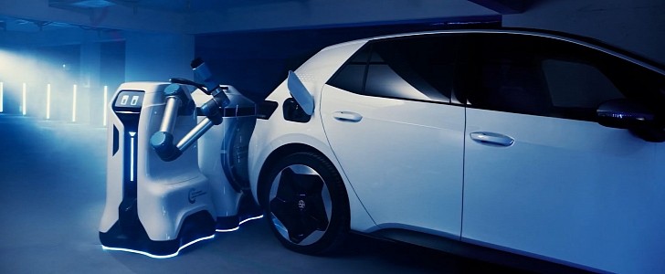 Volkswagen Mobile Charging Robot prototype