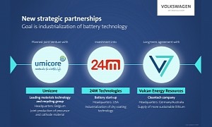 Volkswagen Targets Key Aspects of Battery Production With Three New Partnerships