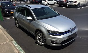 Volkswagen Testing Golf SportWagon Plug-in Hybrid (GTE Variant) Near San Francisco Airport