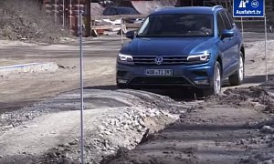 Volkswagen Tiguan's Abilities Are Put to the Test over Off-Road Course