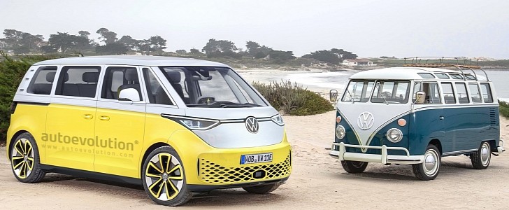 Volkswagen ID. California with the VW Bus