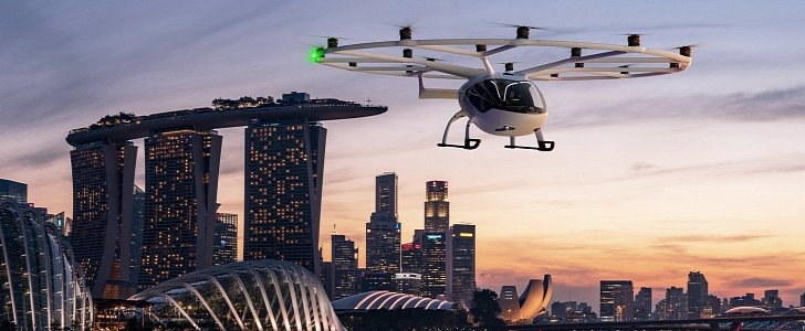 VoloCity air taxi services officially take off for tourists no later than 2023