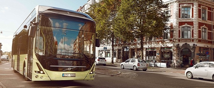 7900 electric is Volvo's first fully-electric city bus.