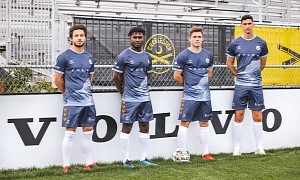 Volvo and Charleston Battery USL Soccer Club Unveil New C40 Recharge-Inspired Uniforms