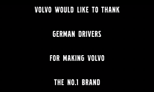 Volvo Commercial Taunts Porsche and Other German Carmakers