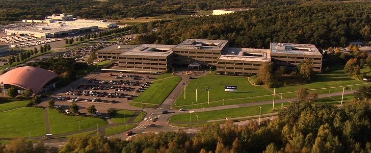 Volvo Cars Headquarters, Gothenburg Sweden - Aerial Shot