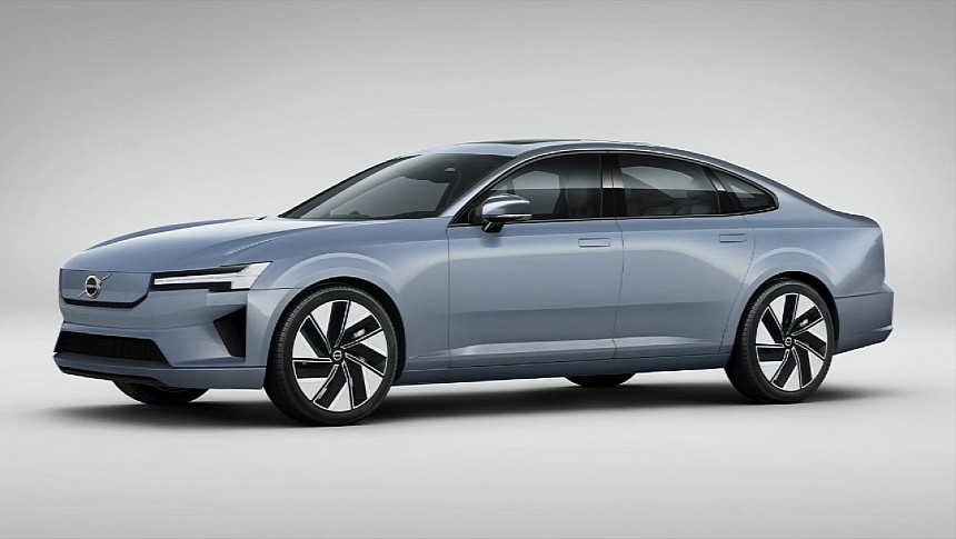 The upcoming Volvo ES90 in CGI