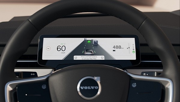Volvo EX90 dashboard and instrument cluster model prototype
