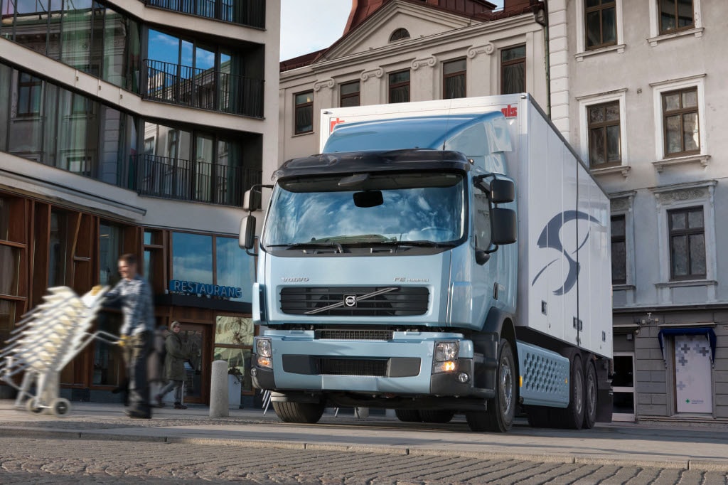 The Volvo FE Hybrid truck