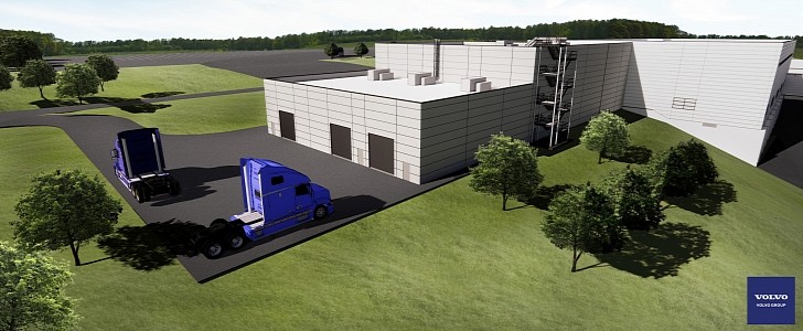 Volvo's Vehicle Propulsion Lab in Hagerstown, Maryland is currently under construction