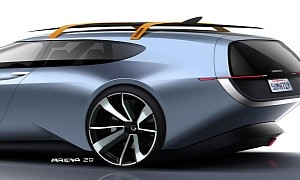 Volvo P1800ES Rocket Rendering: A Cool Modern Tribute to a Cool Legendary Model