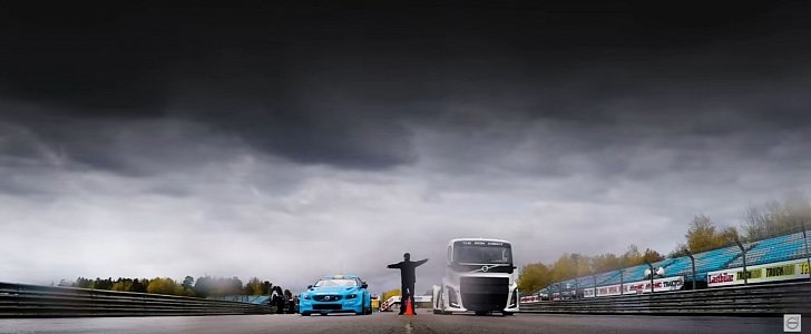 Volvo epic drag race