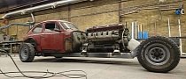Volvo PV544 with a Tank-Sourced 38.8-Liter V12 Is Not Your Ordinary Engine Swap