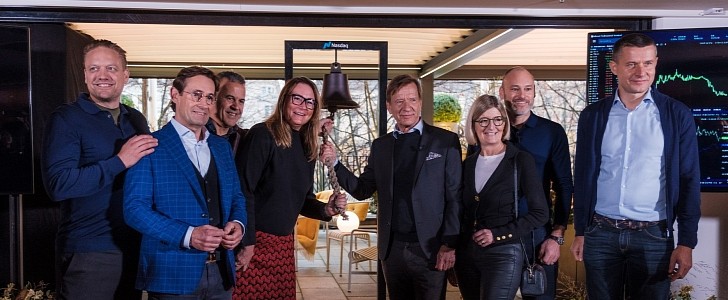 Hakan Samuelsson Celebrates Volvo's IPO at Nasdaq Stockholm