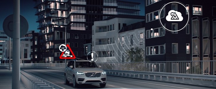 Slippery Road Alert technology by Volvo Cars