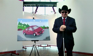 Volvo S60 Painting by Blind Artist to Be Auctioned