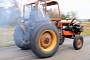 Volvo Terror: Tractor with Engine from Volvo 240 Turbo Goes Drifting
