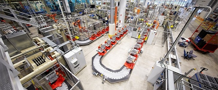 Volvo Skövde assembly line