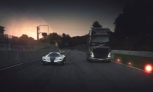Volvo Trucks vs Koenigsegg Challenge Teaser Released
