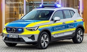 Volvo Turns the XC40 Recharge Into a Police Car, Beats Six Rivaling Marques
