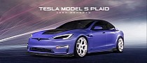Vorsteiner's Tesla Model S Plaid Carbon Fiber Aero Program Doesn't Include This Purple Hue