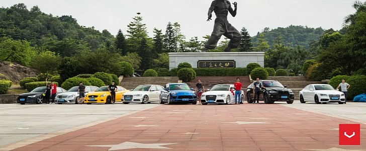 Vossen Wheels China Gathering Made More Awesome by Bruce Lee Statue