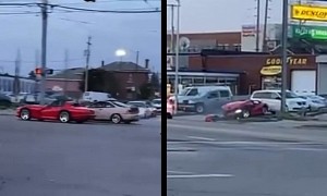 VTEC Spooks Dodge Viper, Muscly Supercar Crashes Into Pole While Racing Acura Integra
