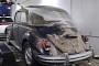 VW Beetle Found Buried Under an Abandoned House Gets First Wash in Decades