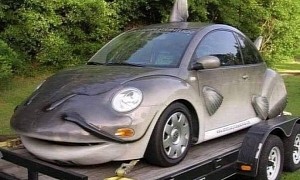 VW Beetle Gets Catfished, Could Swallow Four Adults in One Go