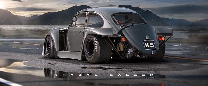 VW Beetle Meets Porsche 917K in mashup