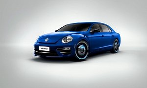 VW Beetle Sedan Is Part Bentley Flying Spur, Part Luxury Joke