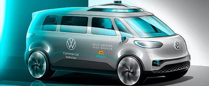 Electric Volkswagen ID. BUZZ going autonomous