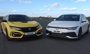 VW Golf 8 GTI Clubsport Track Battles Honda Civic Type R for 2WD Fun Supremacy