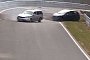 VW Golf and Fiat Punto Get Wrecked in Nurburgring Synchronized Crash