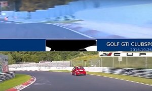 VW Golf GTI Clubsport S vs. 340 HP SEAT Leon Cupra Nurburgring Battle Heats Up